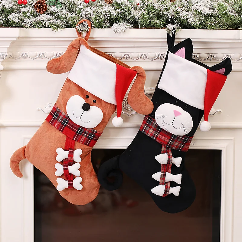 Christmas Stocking Hanging - Meias de Natal 3D de Animais