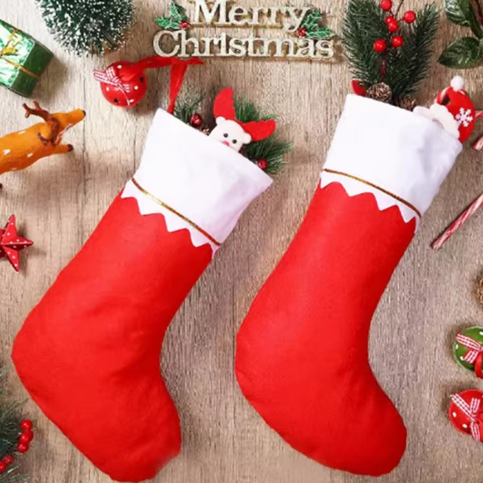 Christmas Stocking Hanging - Meias de Natal 1/3/6 peças, Decoração