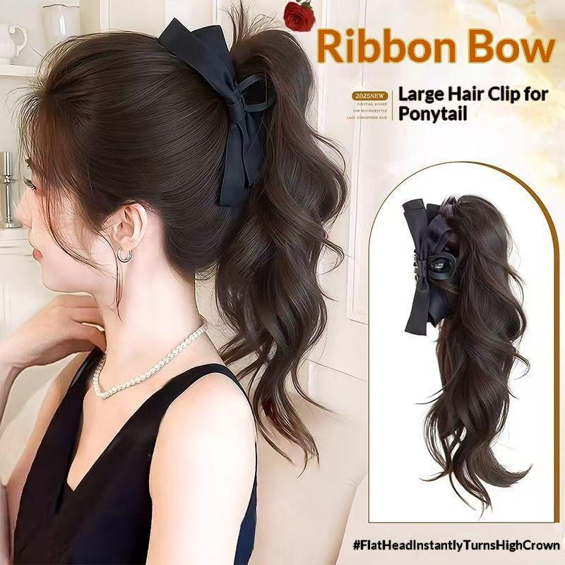 Ribbon Bow Gift - Peruca Rabo de Cavalo Sintética de