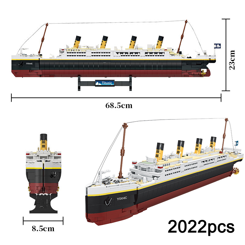 Lego Set City - Ideias criativas modelo titanic criativo luxo