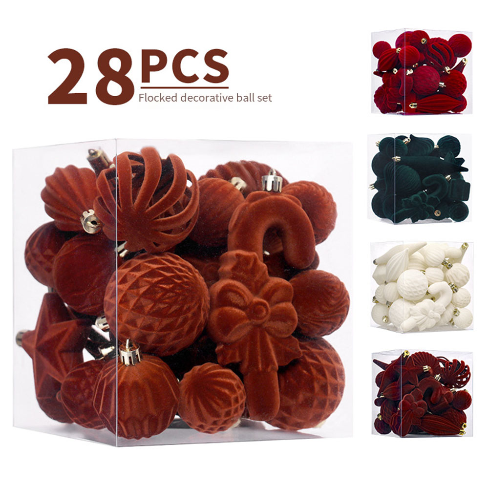 Ornament Ball Set - ﻿ 28 pçs bolas de natal