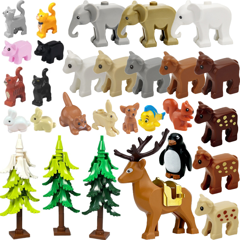 Lego Set City - Cidade animal zoológico fazenda moc bloco