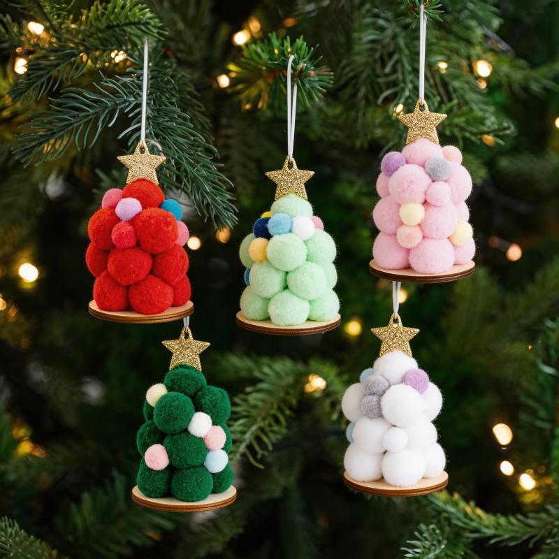 Star Tree Topper - Enfeites de árvore de Natal feitos