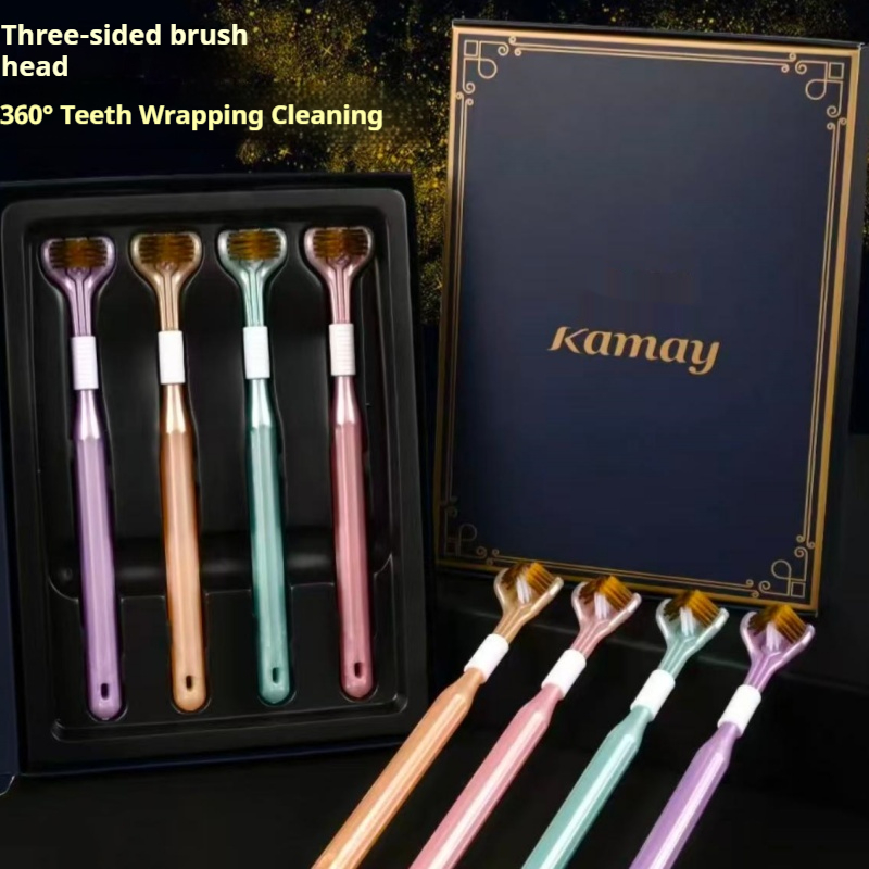 Gift Box Wrap Set - Conjunto de 4 escovas de dentes
