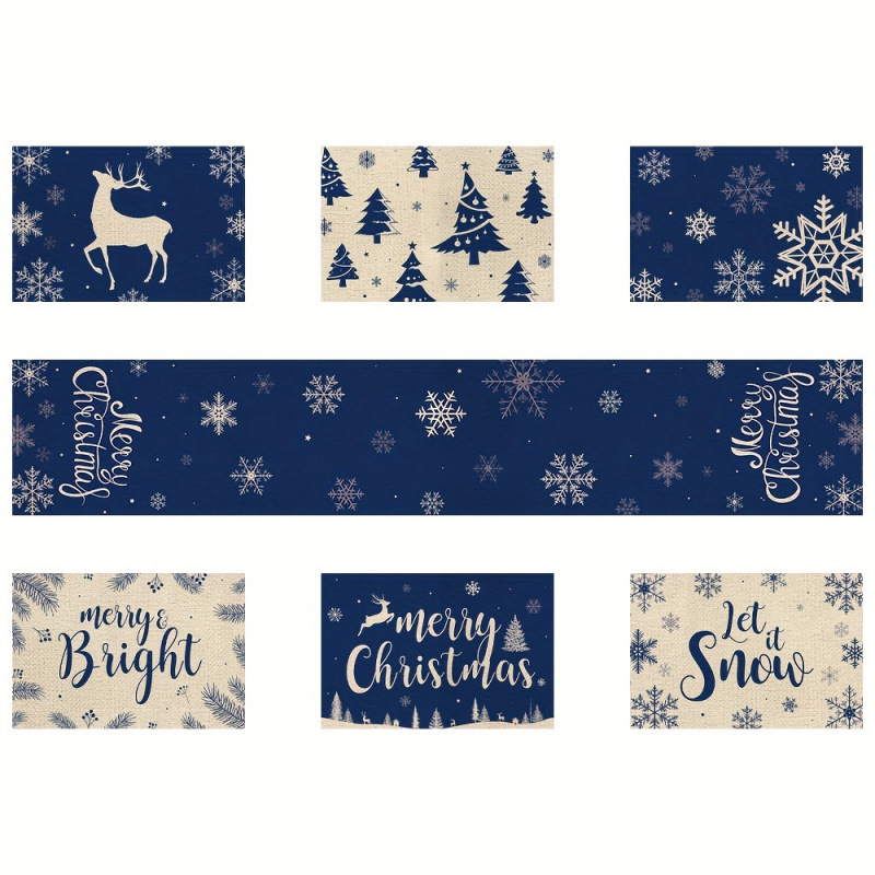 Conjunto de guardanapo e corre - Christmas Table Runner avaliação e preço