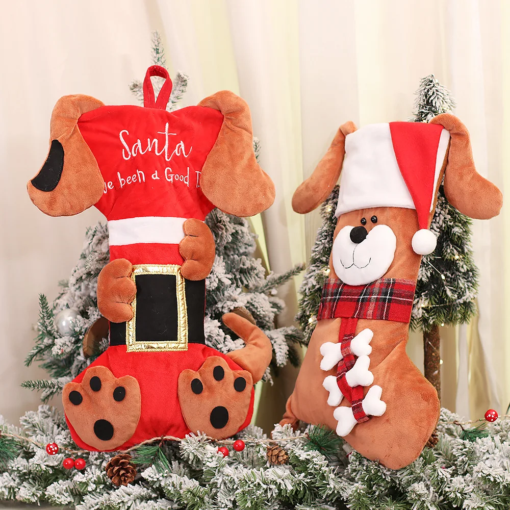 Meias de Natal 3D de Animais d - Christmas Stocking Hanging avaliação e preço