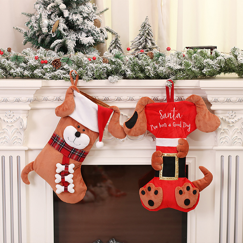 Meias de Natal 3D de Animais d - Christmas Stocking Hanging avaliação e preço