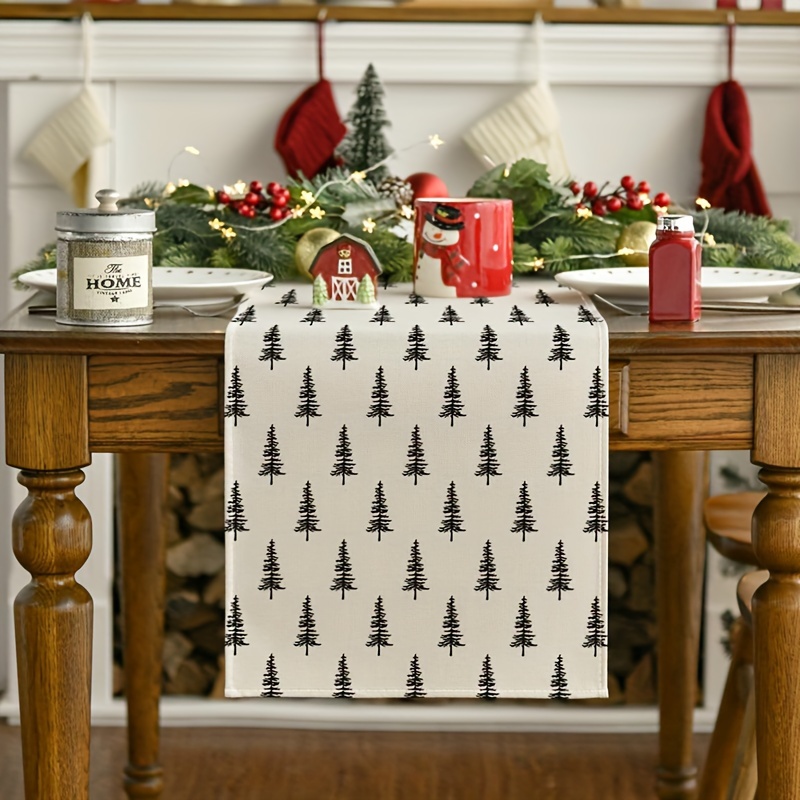 Simples árvore de natal corred - Christmas Table Runner avaliação e preço