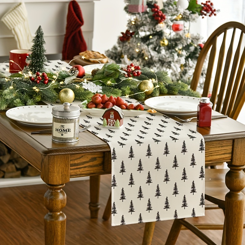 Simples árvore de natal corred - Christmas Table Runner avaliação e preço
