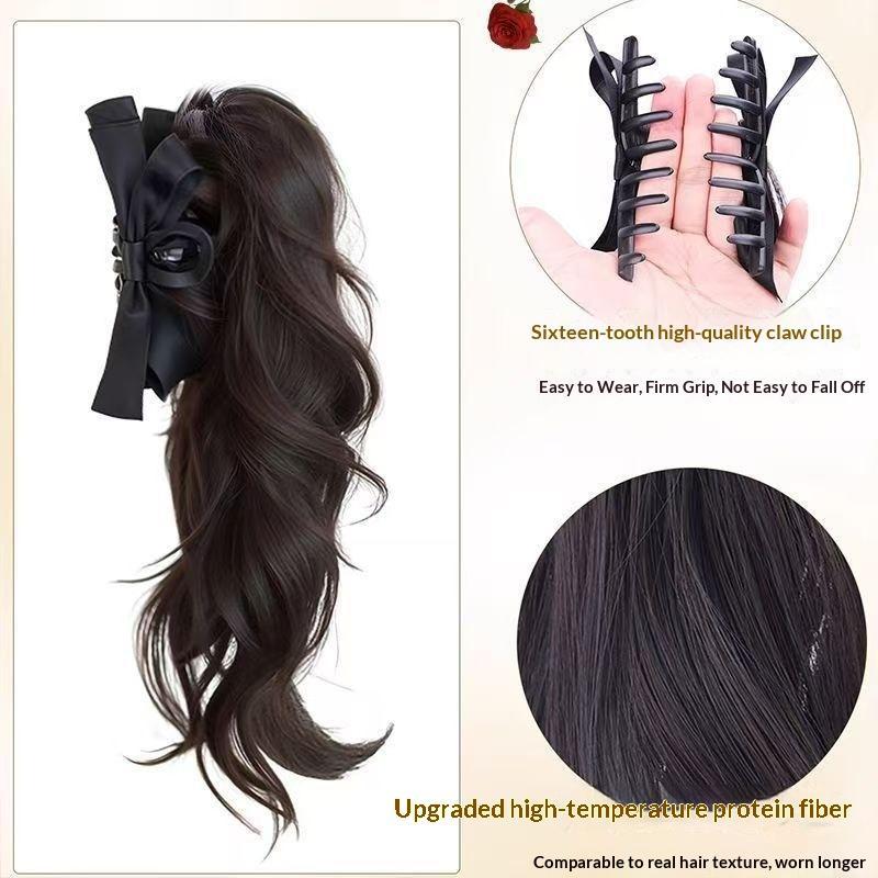 Peruca Rabo de Cavalo Sintétic - Ribbon Bow Gift avaliação e preço