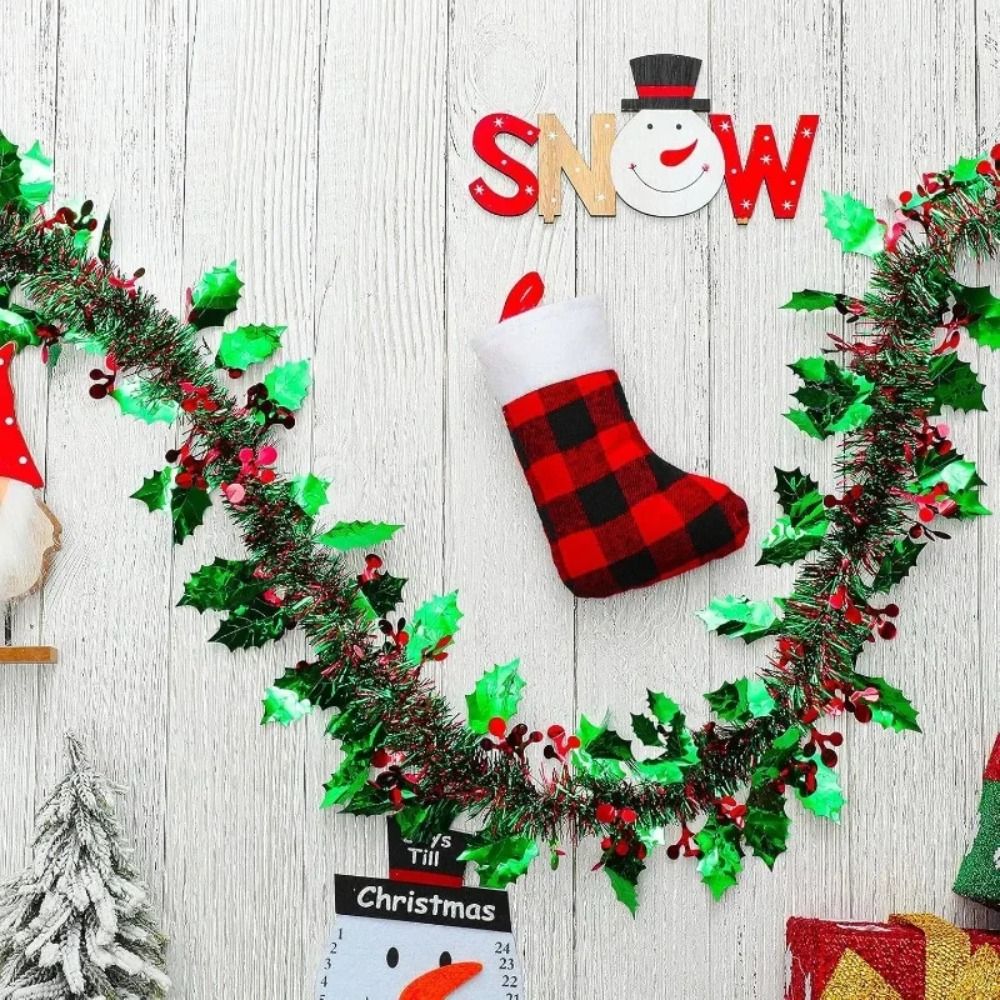 2 pçs reutilizável 2m guirland - Tinsel Garland Decoration avaliação e preço