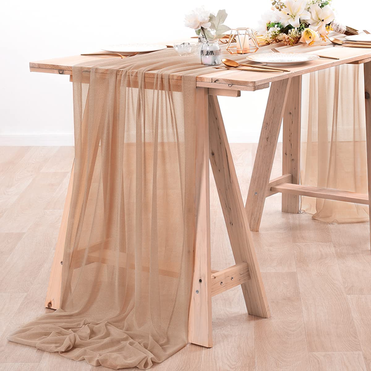 Corredor de mesa de chiffon, t - Christmas Table Runner avaliação e preço