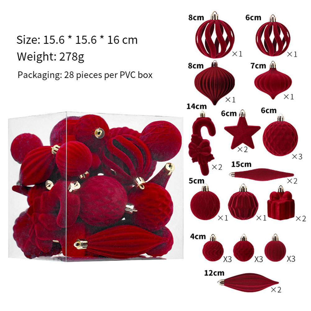   28 pçs bolas de natal enfe - Ornament Ball Set avaliação e preço