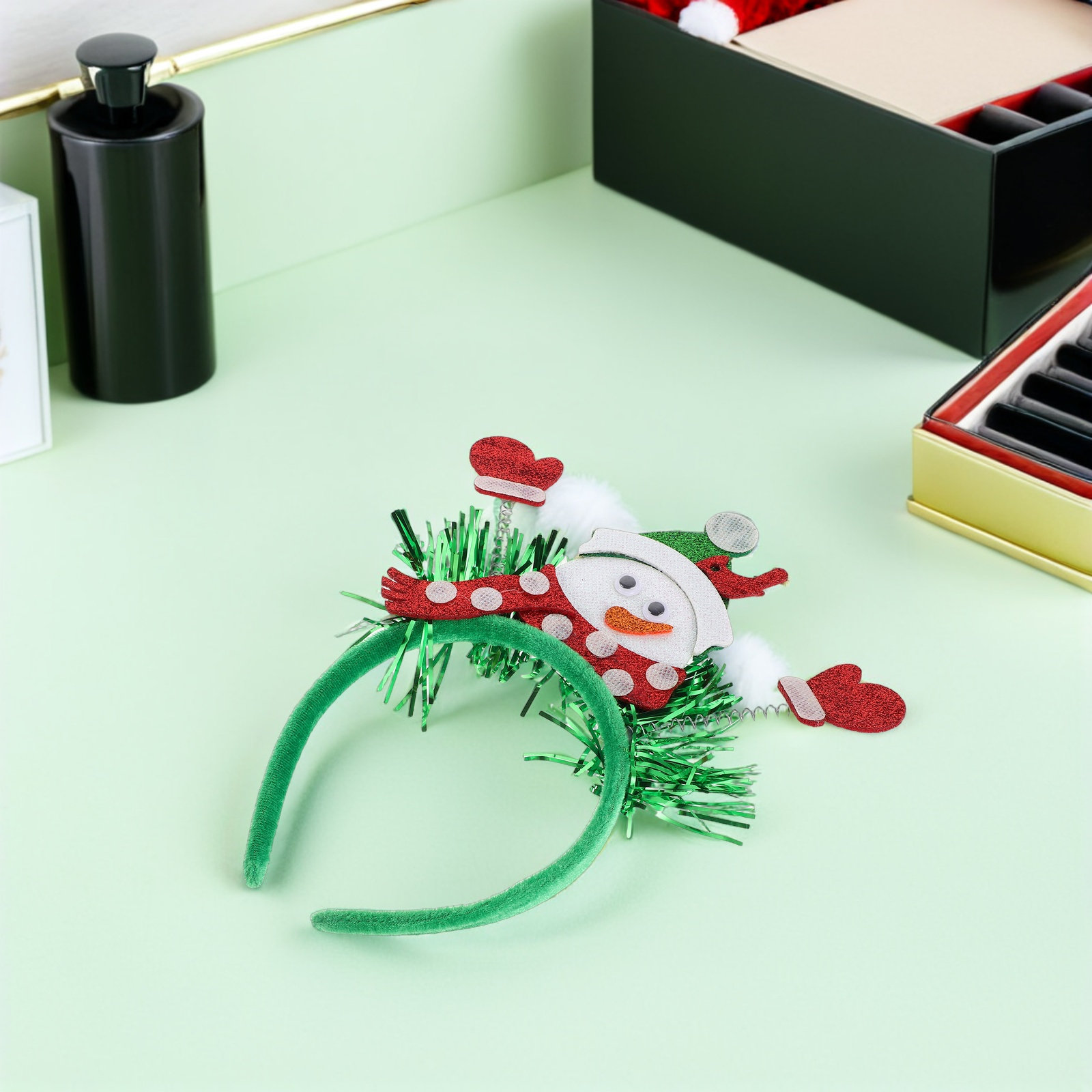 Tiara de Natal com Chifres de  - Reindeer Antlers Headband avaliação e preço