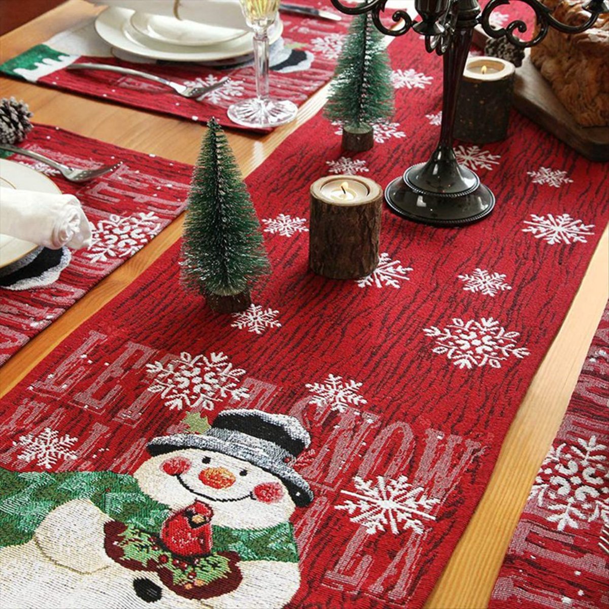 ABDD HOT Caminho de Mesa de Na - Christmas Table Runner avaliação e preço