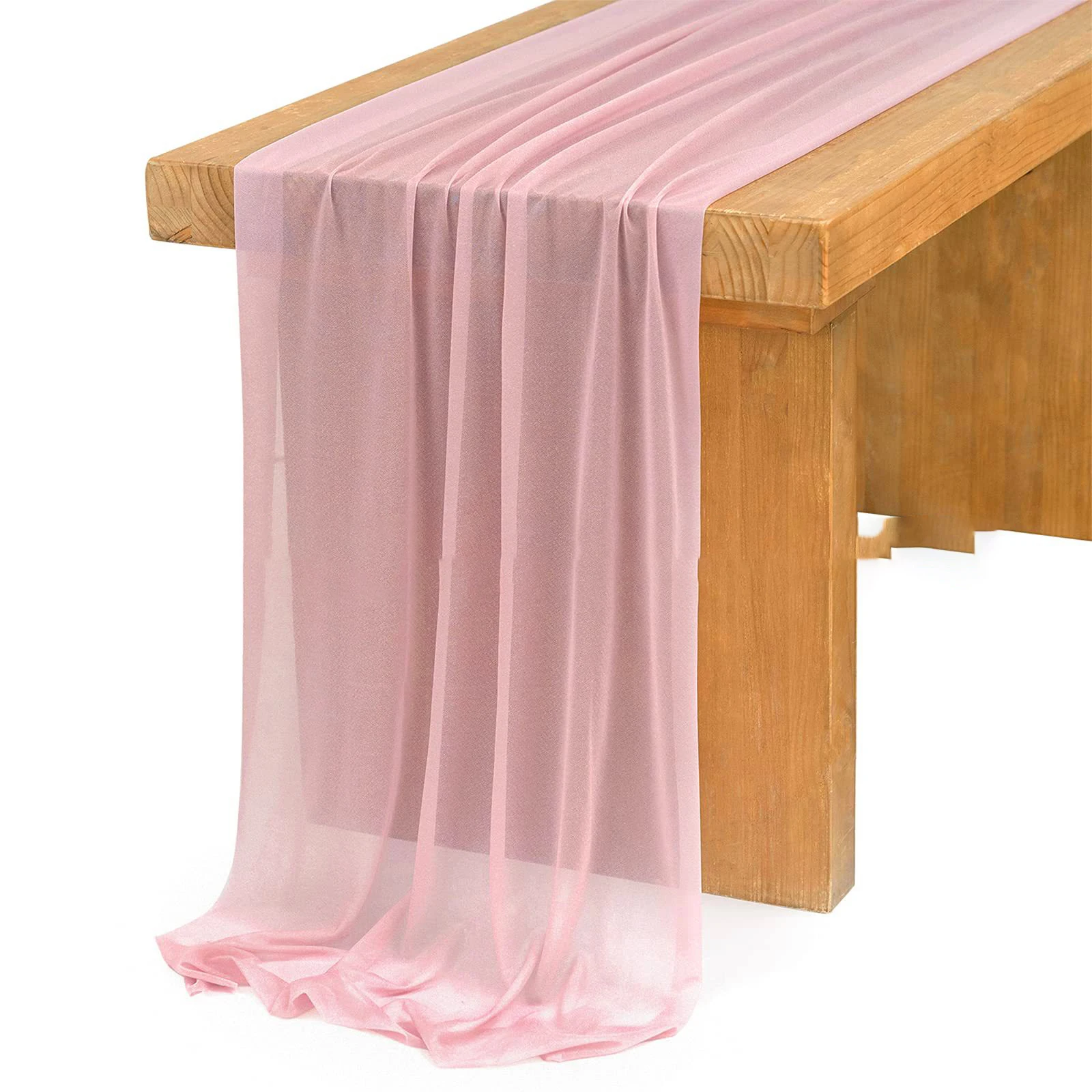 Corredor de mesa branca chiffo - Christmas Table Runner avaliação e preço