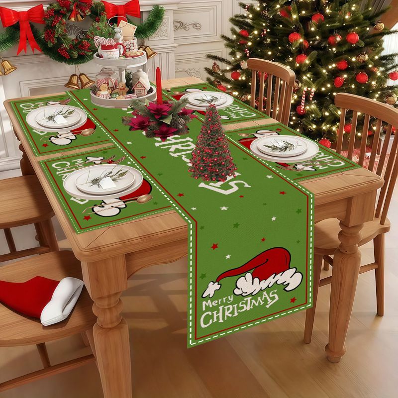 VIKAMA Conjunto de Toalhas de  - Christmas Table Runner avaliação e preço