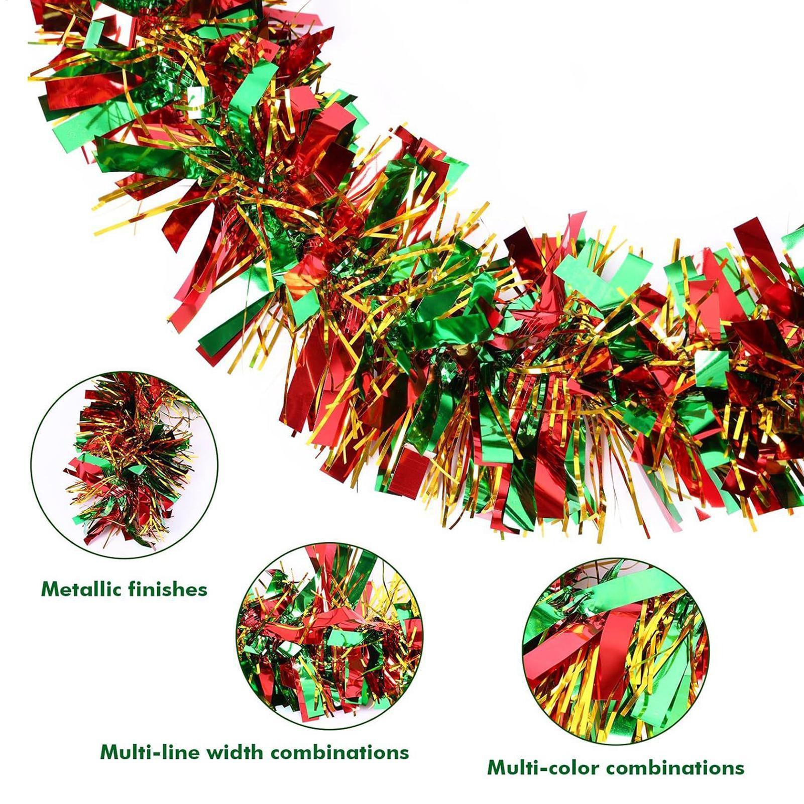 Guirlanda de enfeites de natal - Tinsel Garland Decoration avaliação e preço