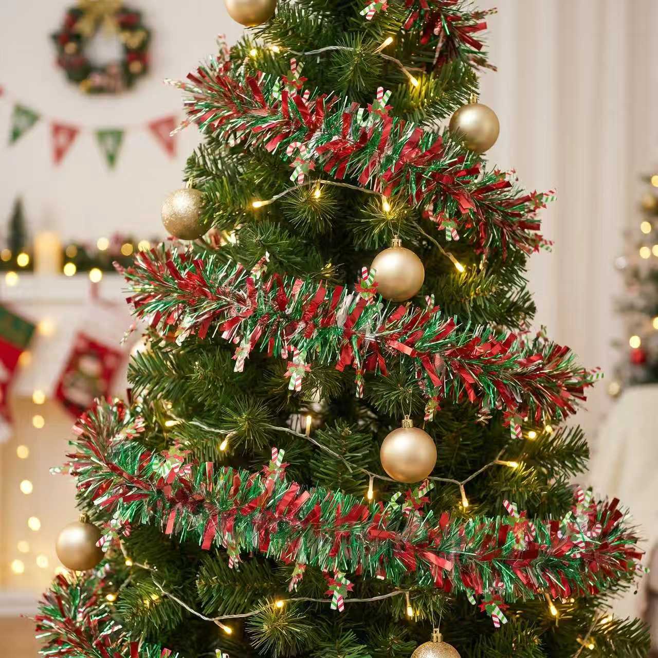 Guirlanda de Natal com Glitter - Tinsel Garland Decoration avaliação e preço
