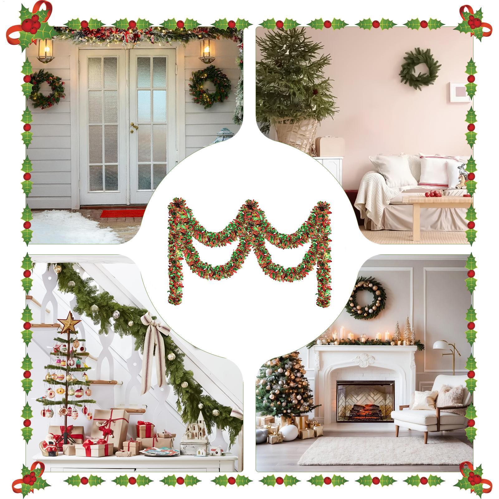 Natal enfeites guirlanda espum - Tinsel Garland Decoration avaliação e preço
