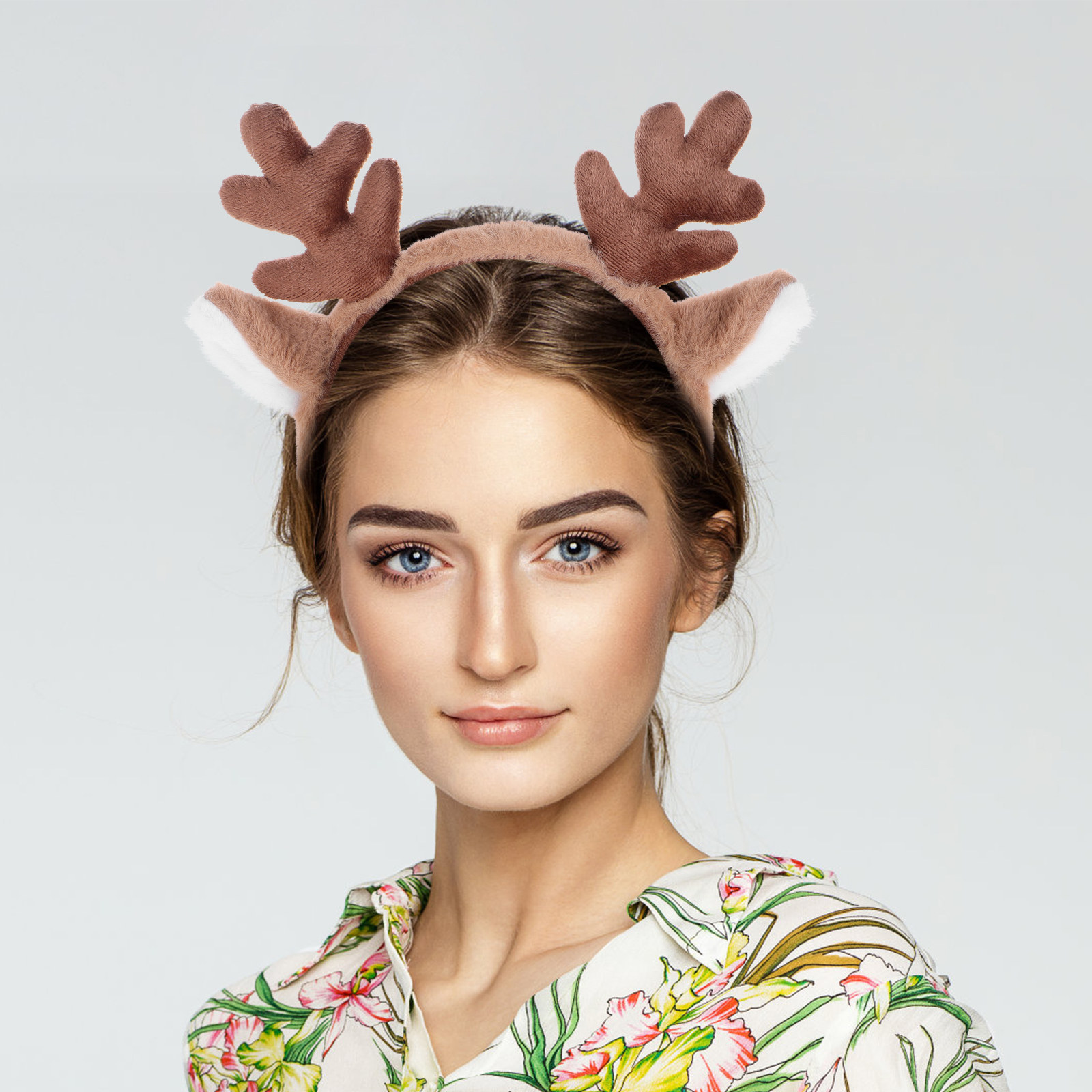 Tiara de Natal com Design de C - Reindeer Antlers Headband avaliação e preço