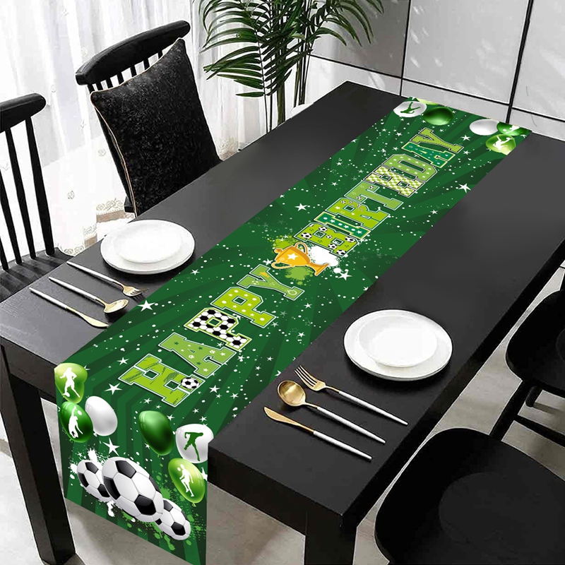 1pc futebol/futebol festa mesa - Christmas Table Runner avaliação e preço