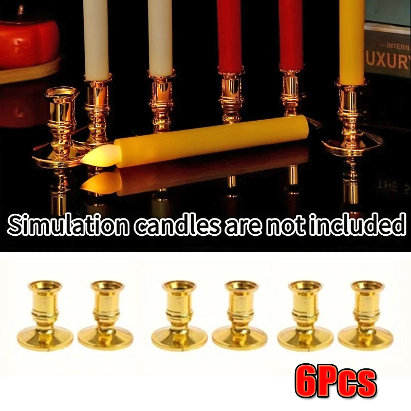 Conjunto de 6 Castiçais Decora - Holiday Candle Set avaliação e preço